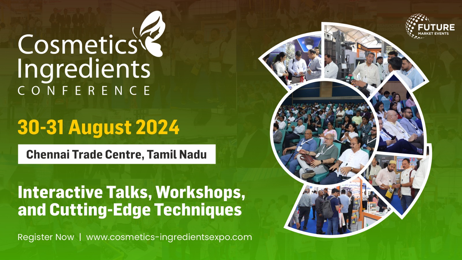 Cosmetics Ingredients Expo debuts on 30 & 31st August at Chennai !