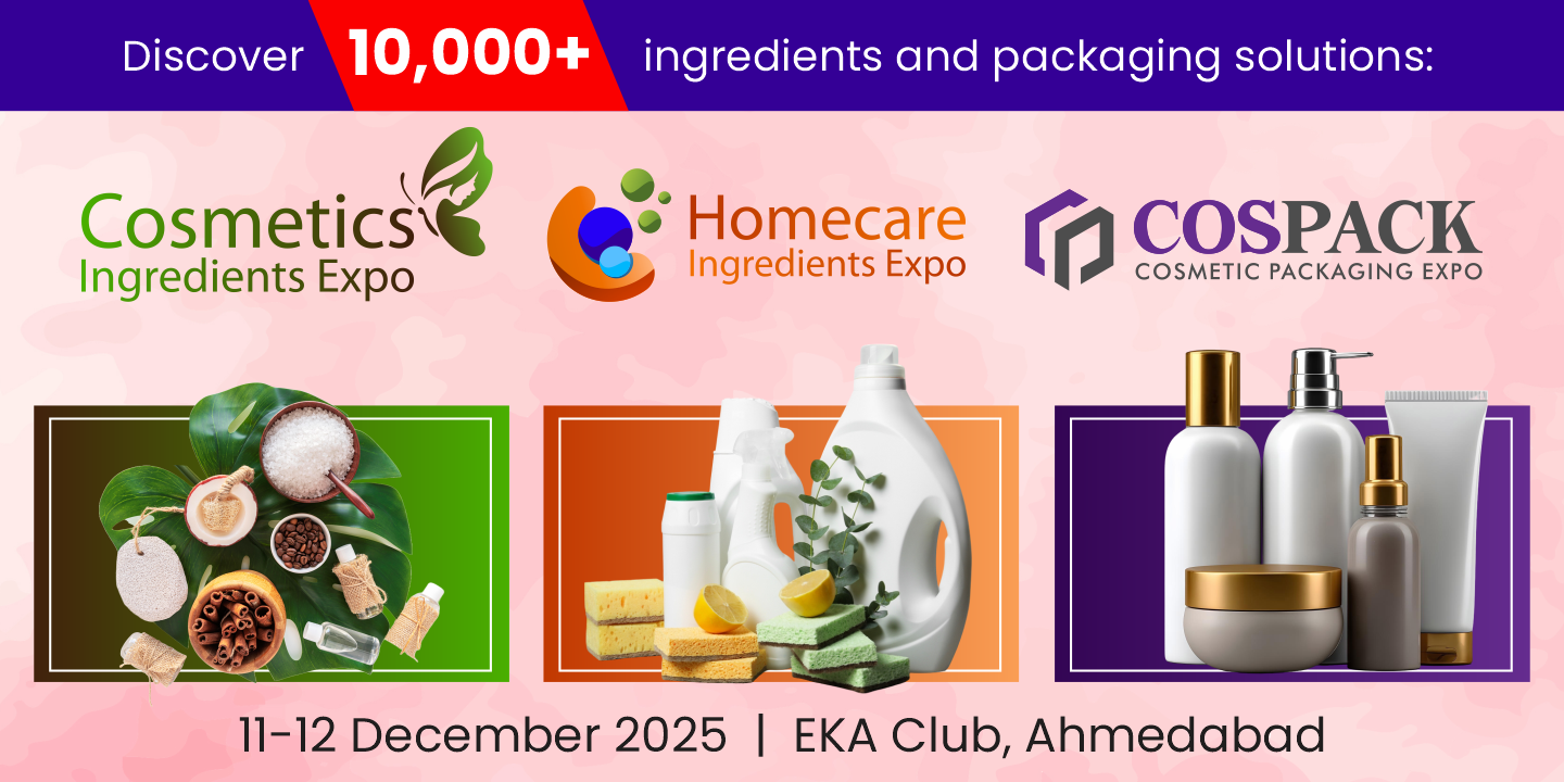 Ahmedabad to host Cosmetics & Homecare Ingredients Expo this December