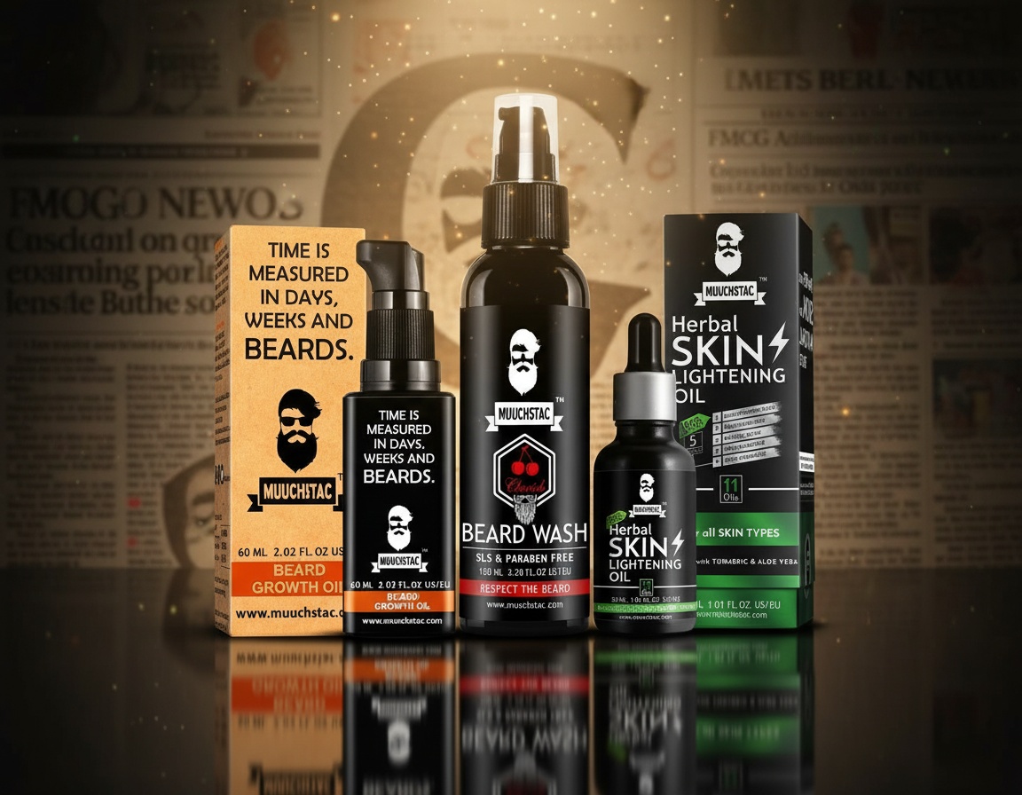 Godrej Consumer Products and Muuchstac acquisition announcement poster.