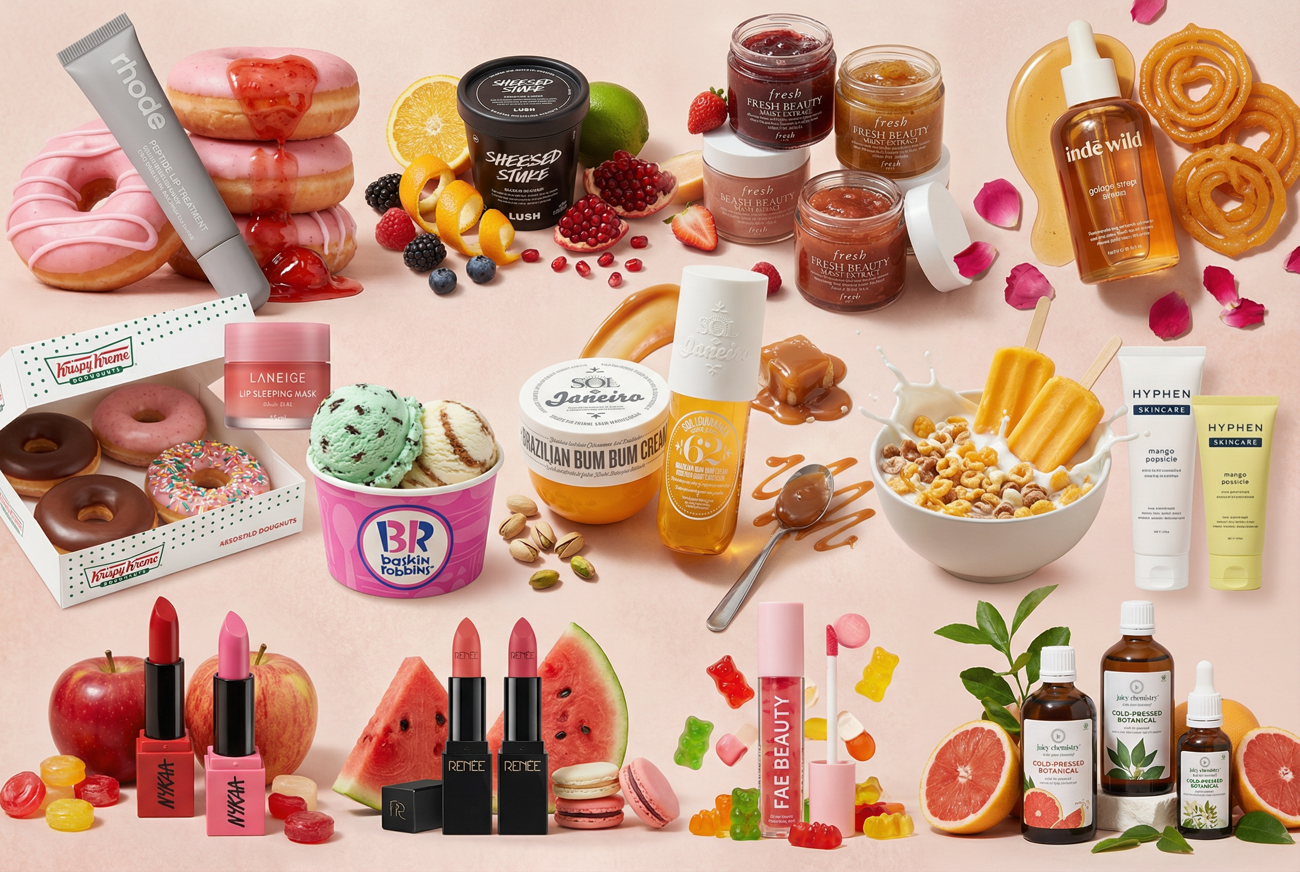 Flavour-inspired storytelling in beauty and personal care products
