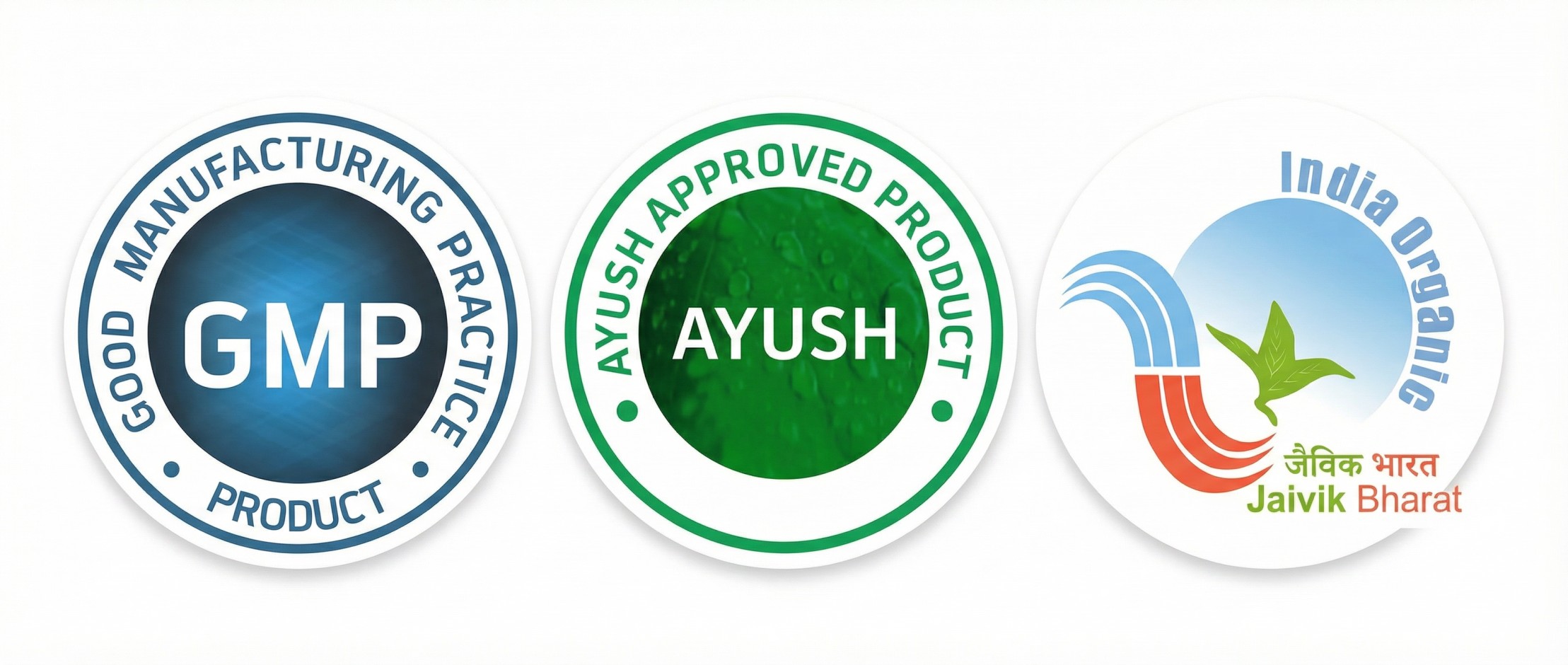 AYUSH Certification, AYUSH GMP, India Organic (for herbs)