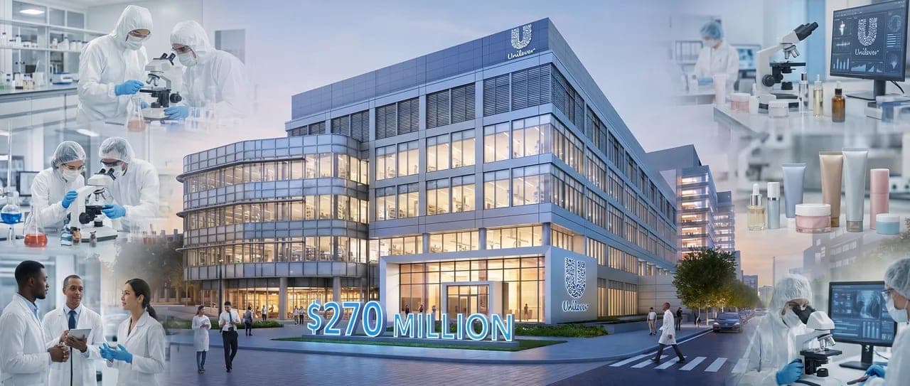 Unilever's $270M R&D Lab: What It Signals for Beauty Science