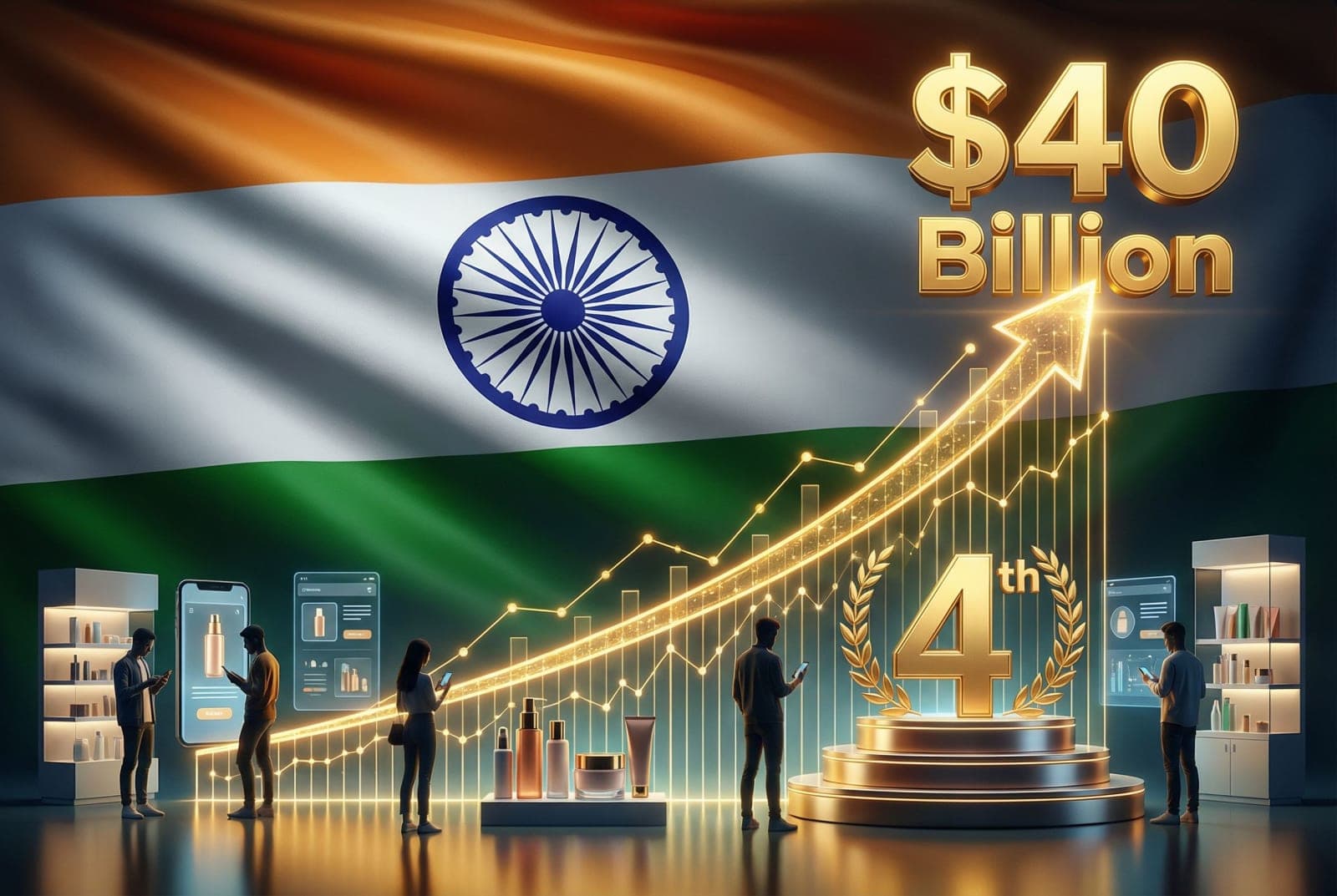 India Set to Become Fourth Largest Beauty & Personal Care Market at $40 Billion