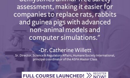 AFSA  Launches Online Course to Eliminate Animal Testing