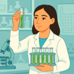 Amorepacific Blue PDRN skincare research concept with microalgae visuals