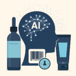 AI-enhanced cosmetic label design with ingredient transparency and QR code