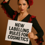 Cosmetic product packaging featuring Braille, QR code, and tactile markings for accessibility