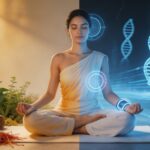 Biohacking in India combining Ayurveda, meditation, and DNA-based technology for personalized wellness
