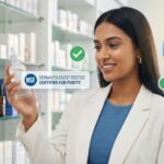 Cosmetic product testing and certification process in a laboratory ensuring safety and compliance